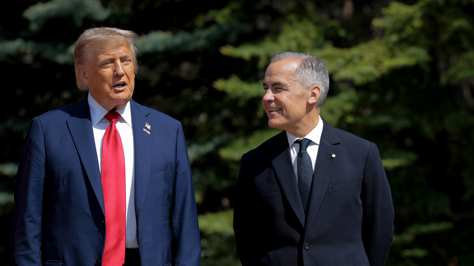 Donald Trump and Mark Carney