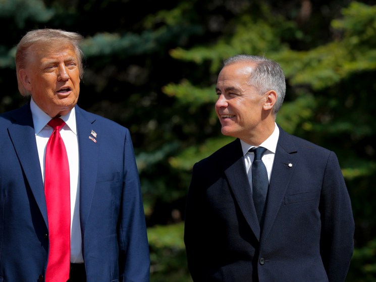Donald Trump and Mark Carney