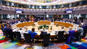 EU summit: leaders meet to talk defence, tariffs, migration, Israel-Gaza and Russia-Ukraine