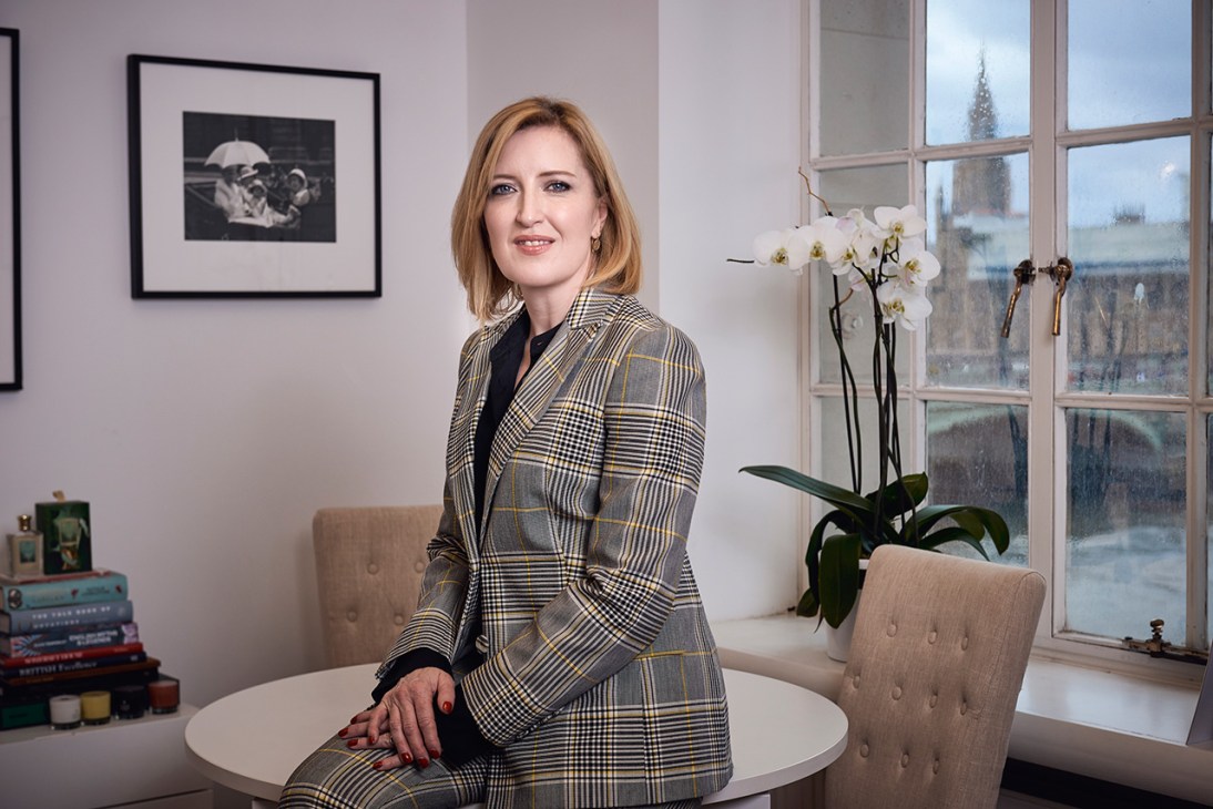 Helen Brocklebank Walpole CEO in her office
