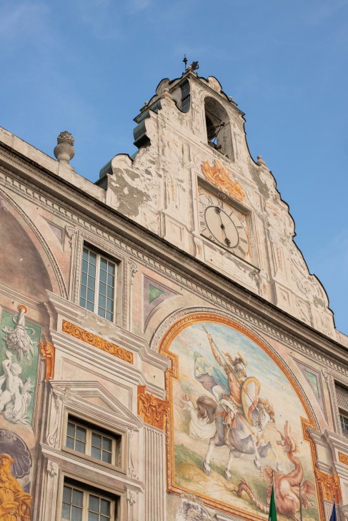 Frescoed building in the historic centre