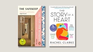 The front covers of ‘The Safekeep’ and ‘The Story of the Heart’