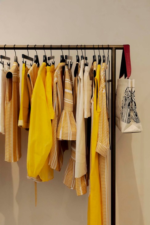 A clothing rail