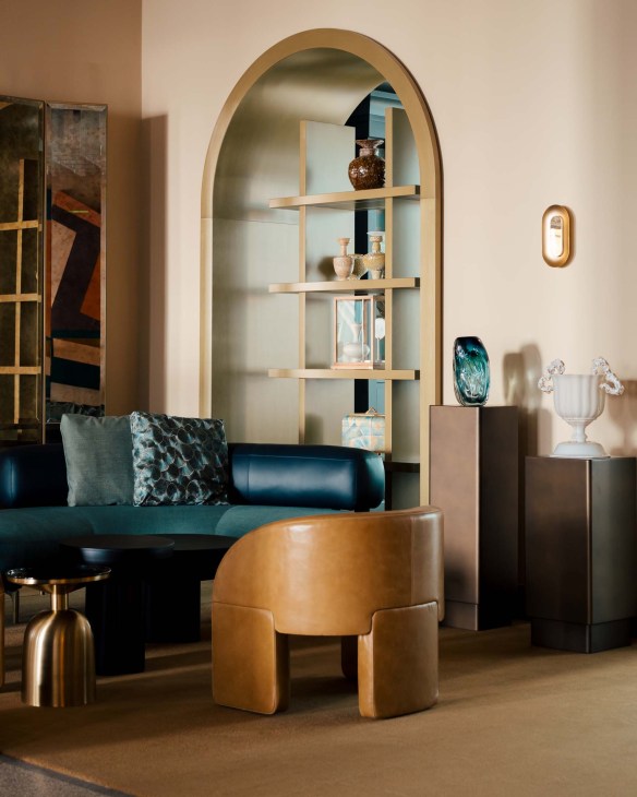 A lounge area at The Rosewood Amsterdam