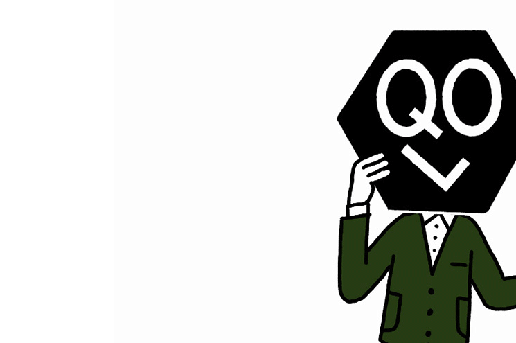 Animation of Andrew Tuck with the Quality of Life logo in front of his face