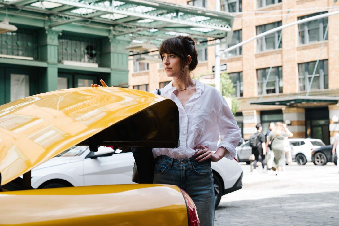 Still of Dakota Johnson in ‘Materialists’