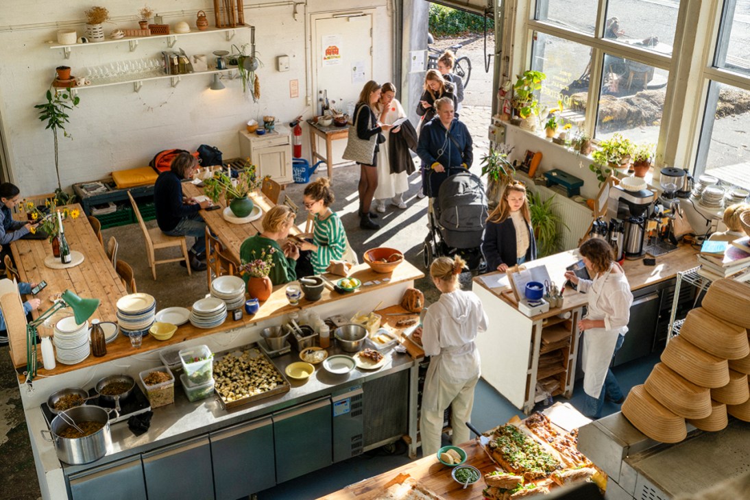 Inside a restaurant in Denmark