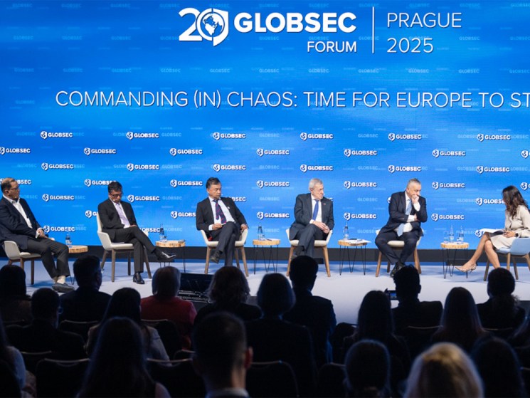 A panel at Globsec forum 2025