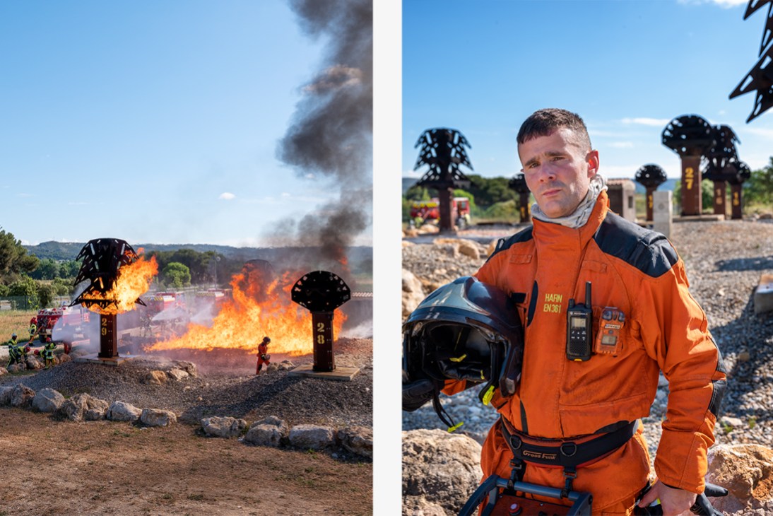 Firefighting school in Velaux