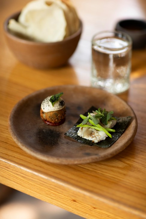 Precise plating at Otro restaurant in Oaxaca City