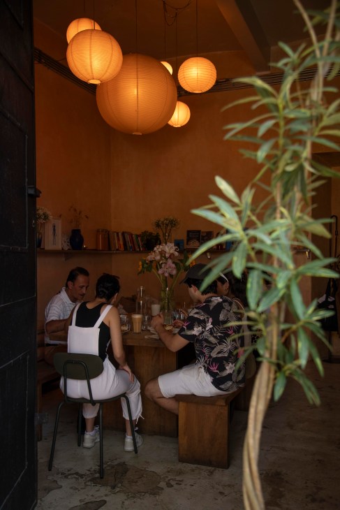 Diners gather at Bodaega in Oaxaca City