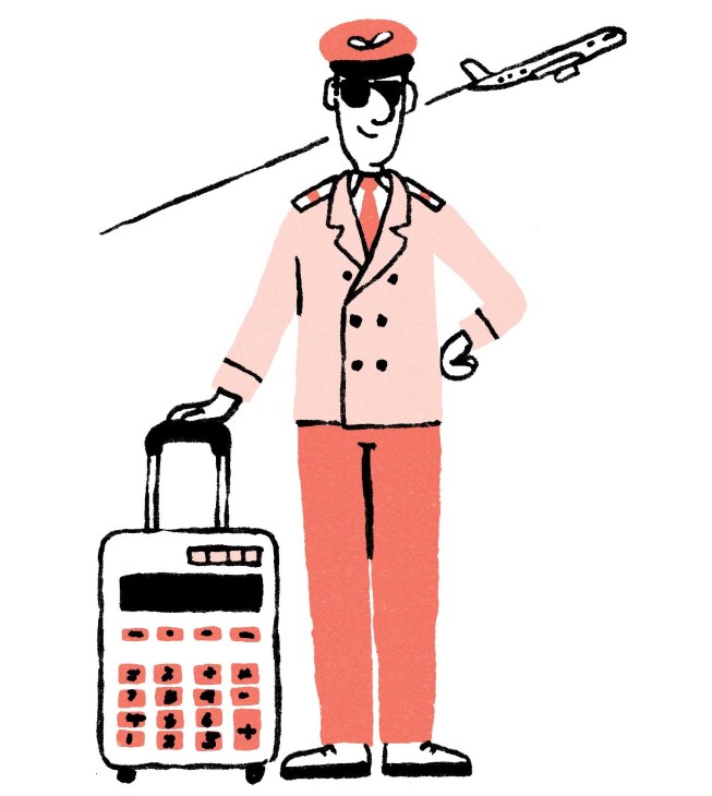 Illustration of a pilot