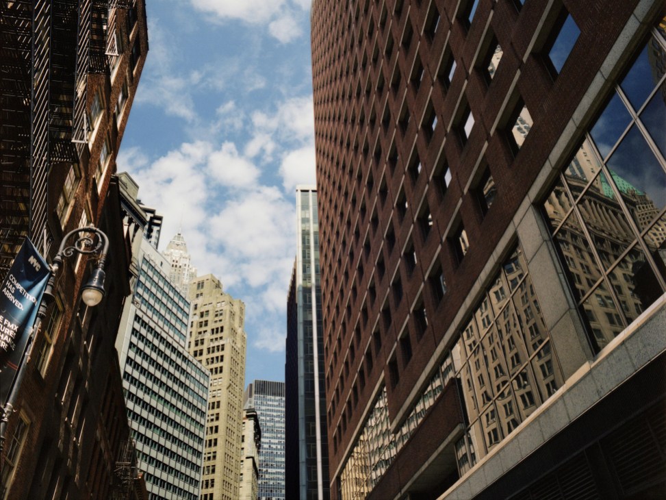Buildings in the Financial District of New York