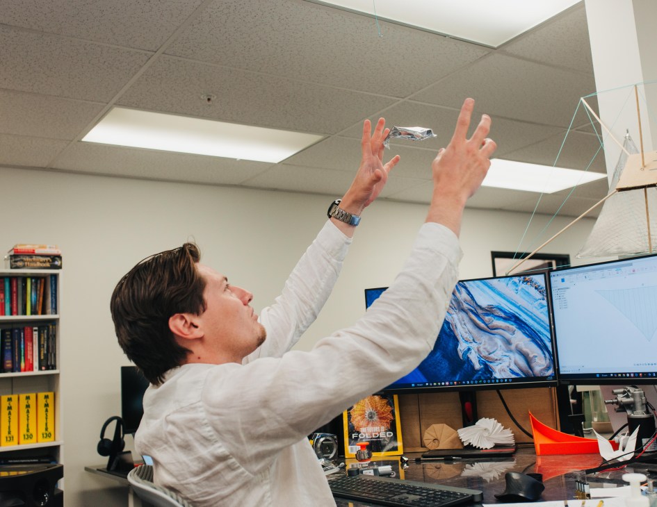 Heliostat design engineer Robert Salazar