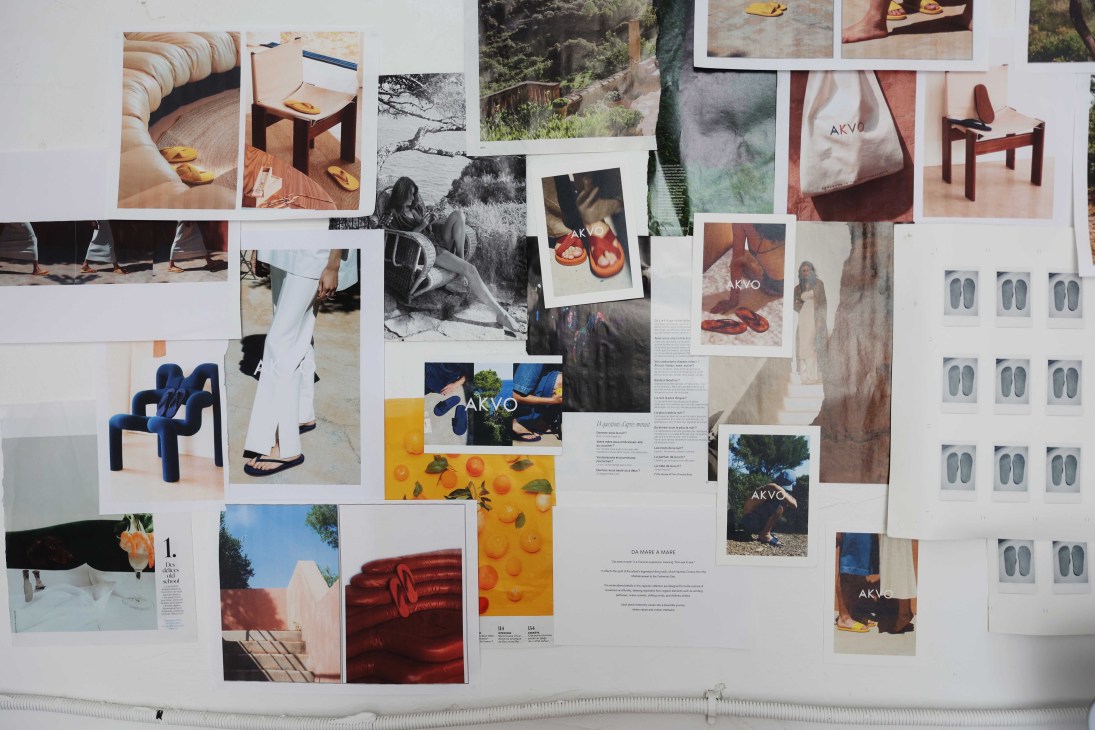 Inspiration board for Akvo’s launch collection
