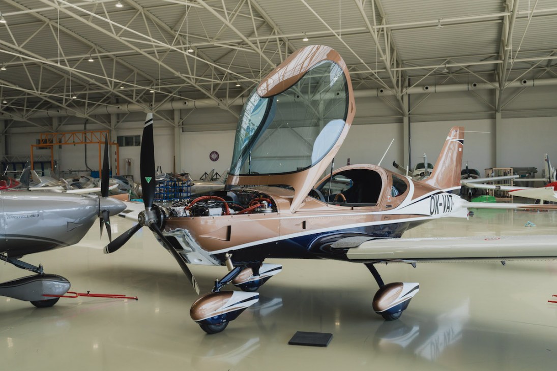 Bristell aircraft manufacturer hanger