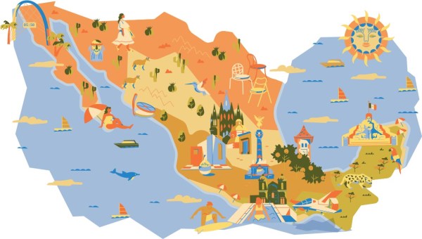 Mexican Map Editable Monocle’s Mexico Survey: the most exciting businesses and outposts of ...