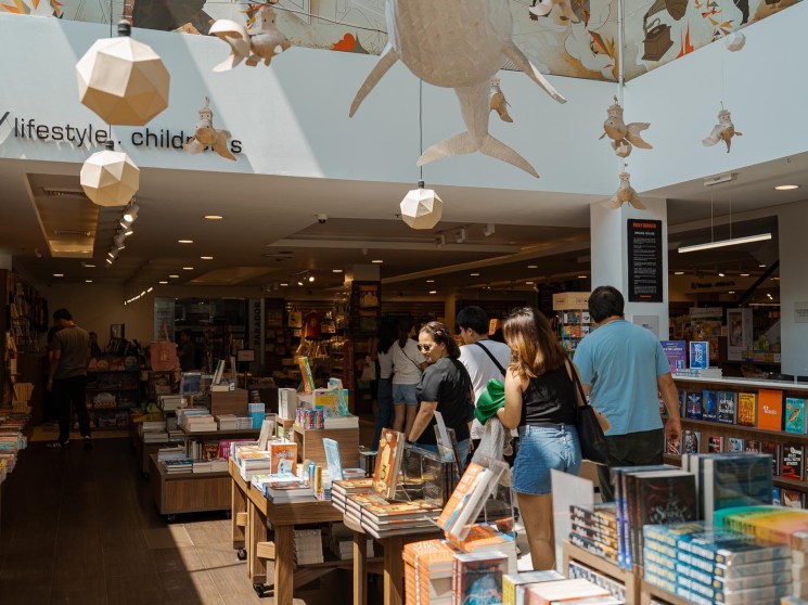 Inside the Fully Booked branch in Bonifacio High Street, Manila, Philippines, on Thursday, April 17, 2025.