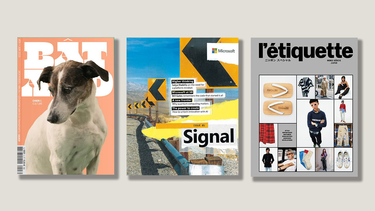 Microsoft’s new ‘Signal’ magazine, a special Japan issue of ‘L’étiquette’ and dogs-and-culture title ‘Bâtard’ 