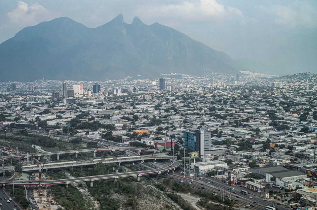 Monterrey, Mexico, in the shadow of the mountains