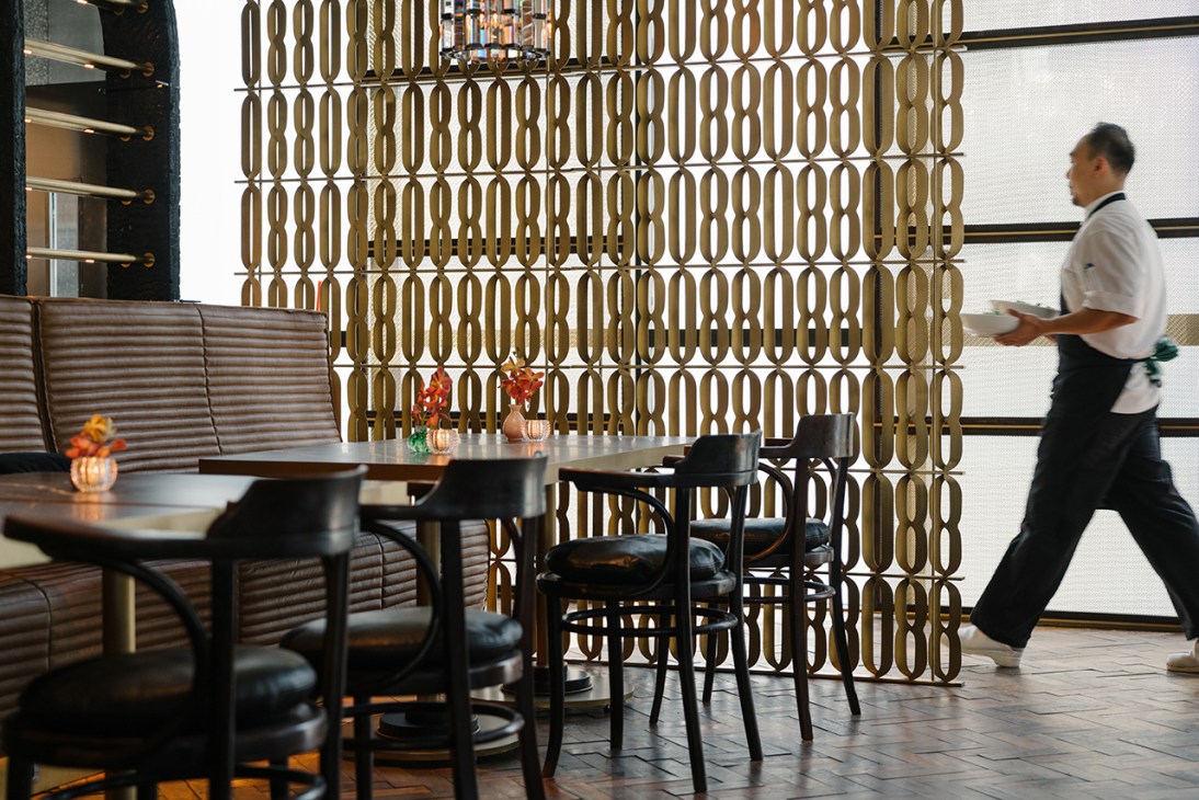 Waiter in restaurant