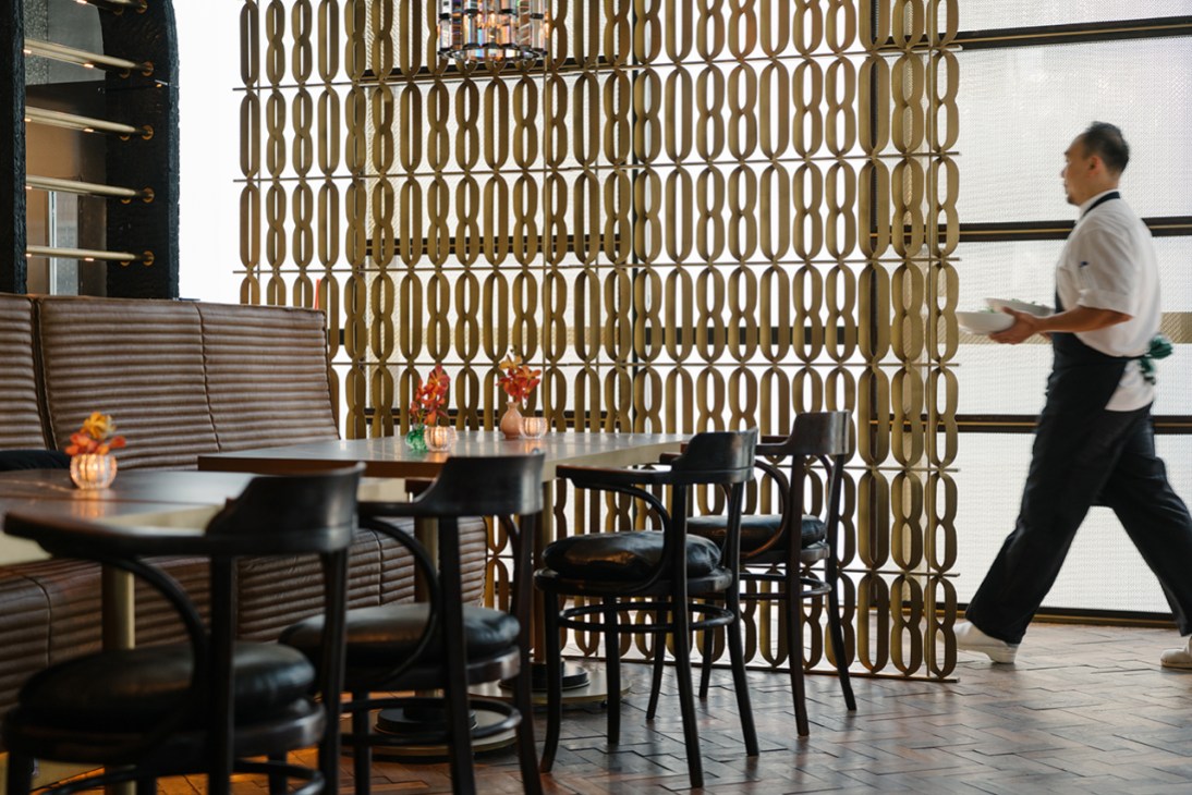 Waiter in restaurant