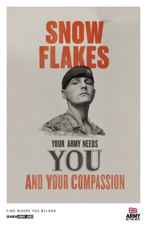 UK army recruitment poster