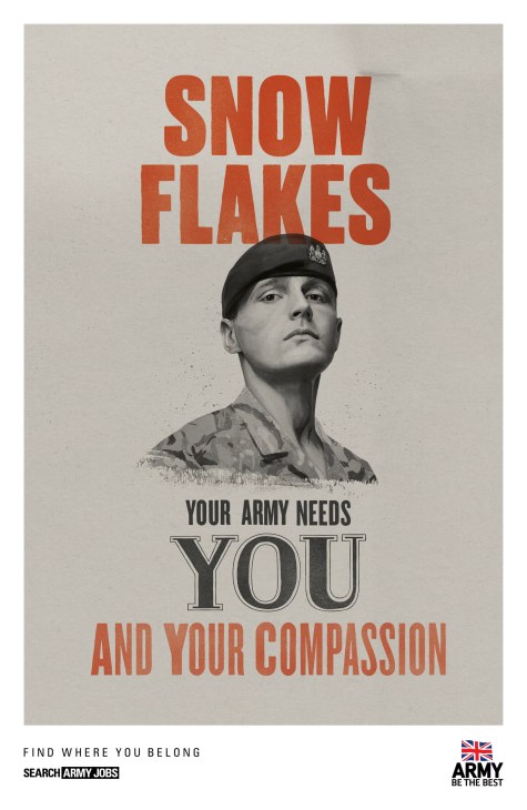 UK army recruitment poster