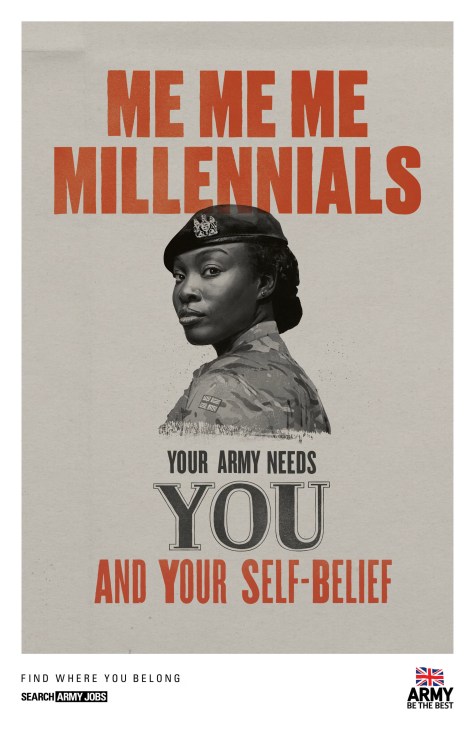 UK army recruitment poster
