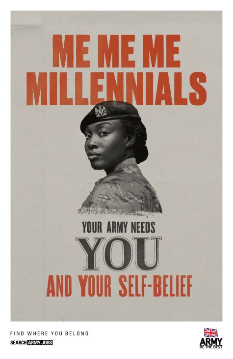 UK army recruitment poster