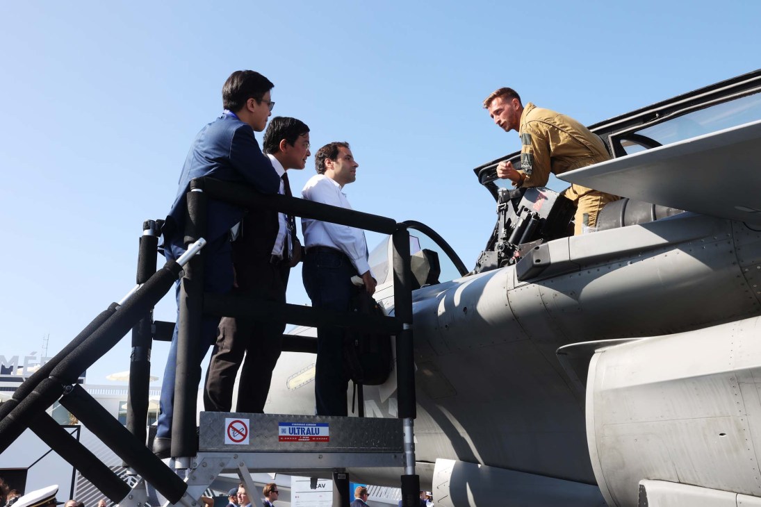 The cockpit of Dassault Aviation’s Rafale