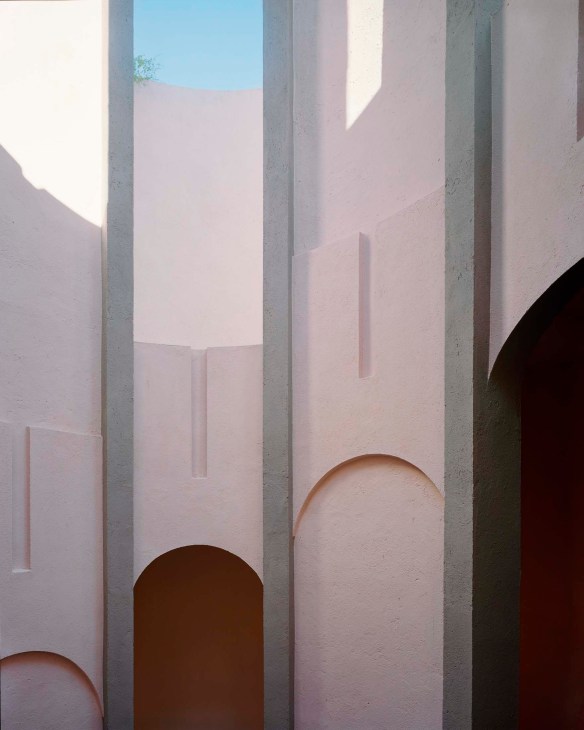Freshly painted exterior walls at Taller HQ