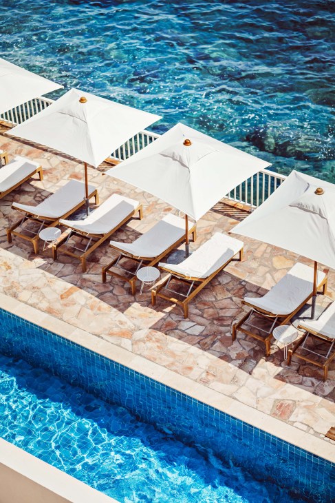 Poolside at Les Roches Rogues
