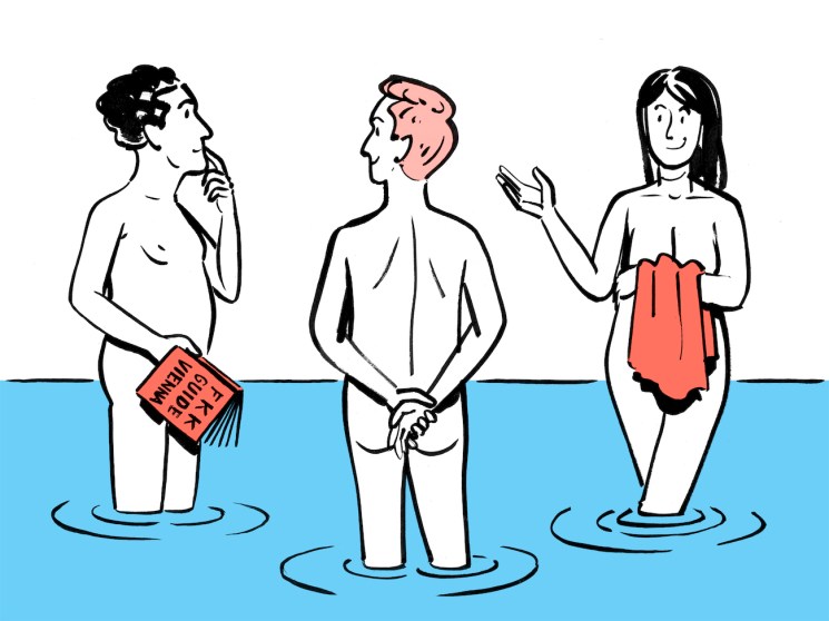 naked bathers in Vienna