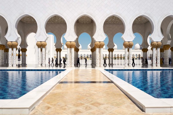 Exterior of Sheikh Zayed Grand Mosque