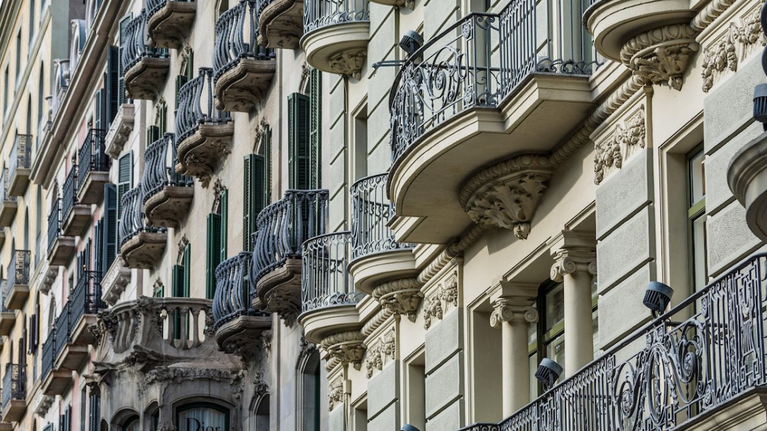 Modernisme architecture on Passeig de Gracia, Barcelona, Catalonia, Spain