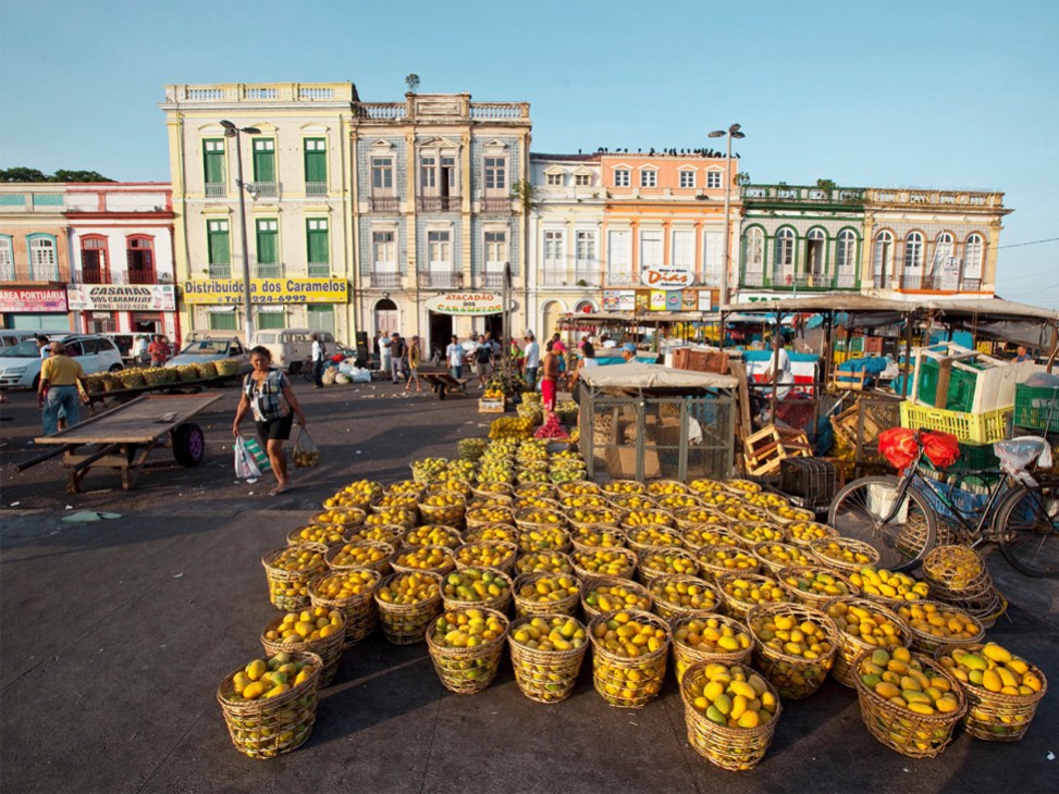A market near Porto do Ver-o-Peso in Belém