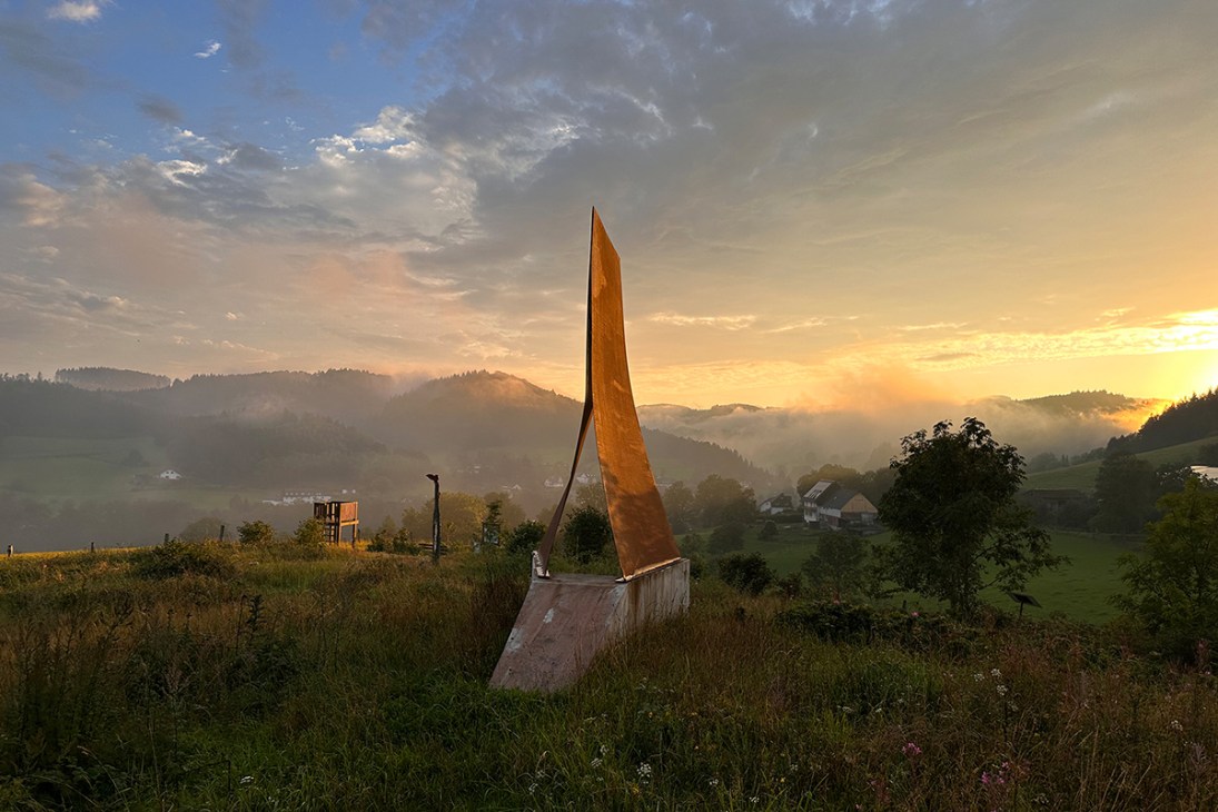 Christoph Hesse Architects’ ‘Sound of the Sun’ installation above Referinghausen