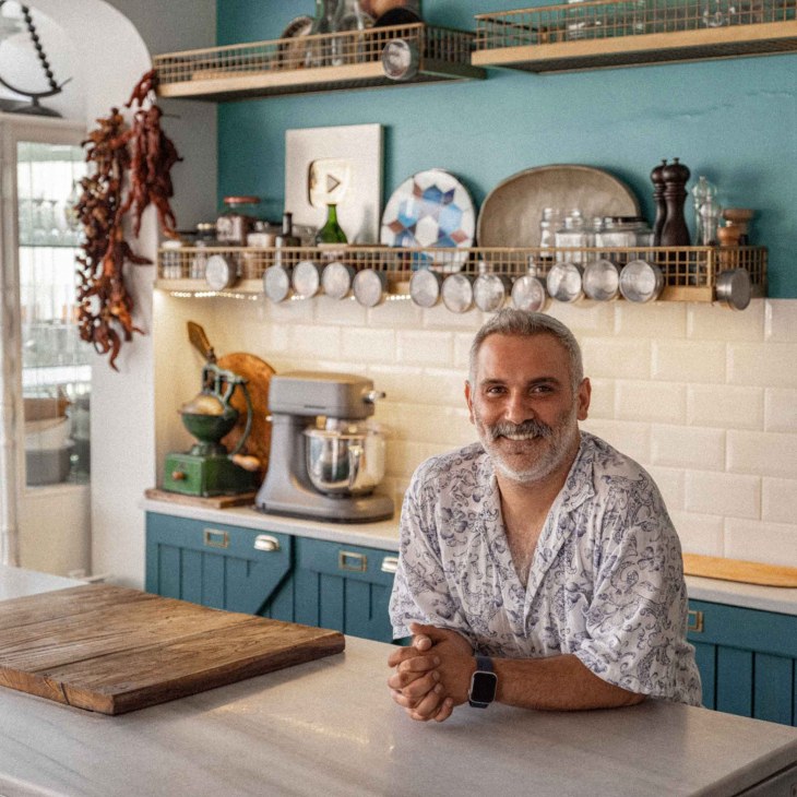 Burak Arpak, chef at Refika's Kitchen, Kuzguncuk. Istanbul, Turkey