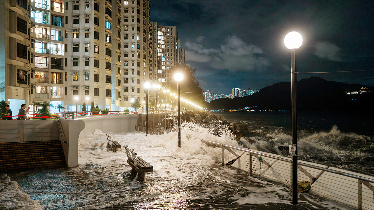 Trump attacks the UN, Hong Kong braces for super typhoon Ragasa and falcons on planes