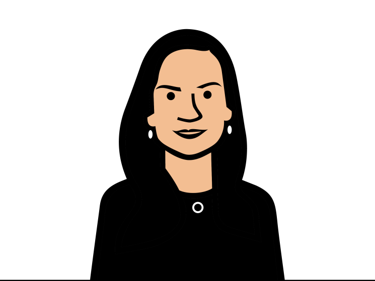 An illustrated headshot of Gorana Grgic