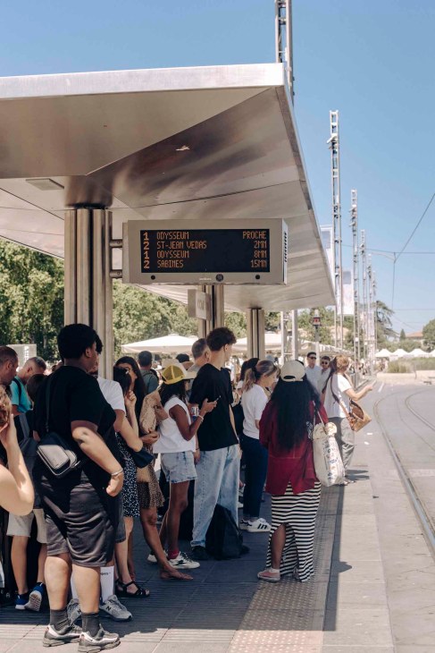 Tramway station in Montpellier, July 10th for Monocle.
