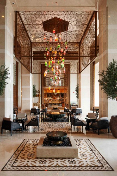 Lobby of the Mandarin Oriental in Muscat