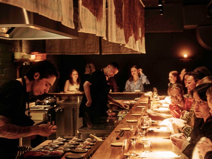 The dining room at Shii in Helsinki