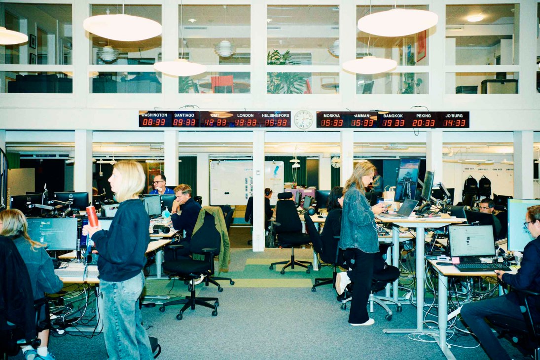 The Ekot newsroom at Sveriges Radio