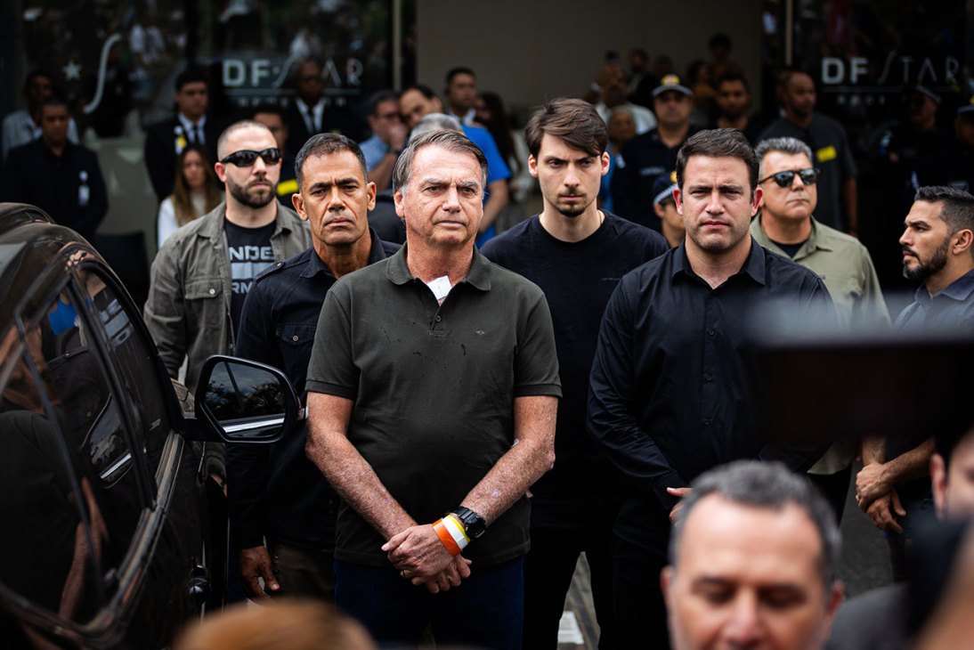 Black mark: Former Brazilian president Jair Bolsonaro