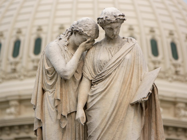Classical statues