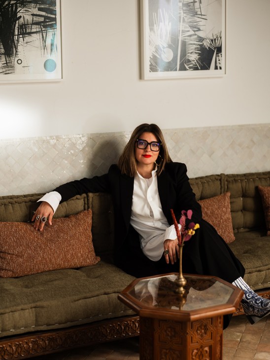 Aicha
Benazzouz, part of
Izza’s art-direction team