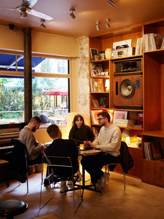 Listening party at La Patate Douce, Paris