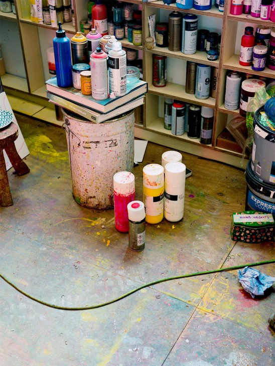 Frank Bowling studio